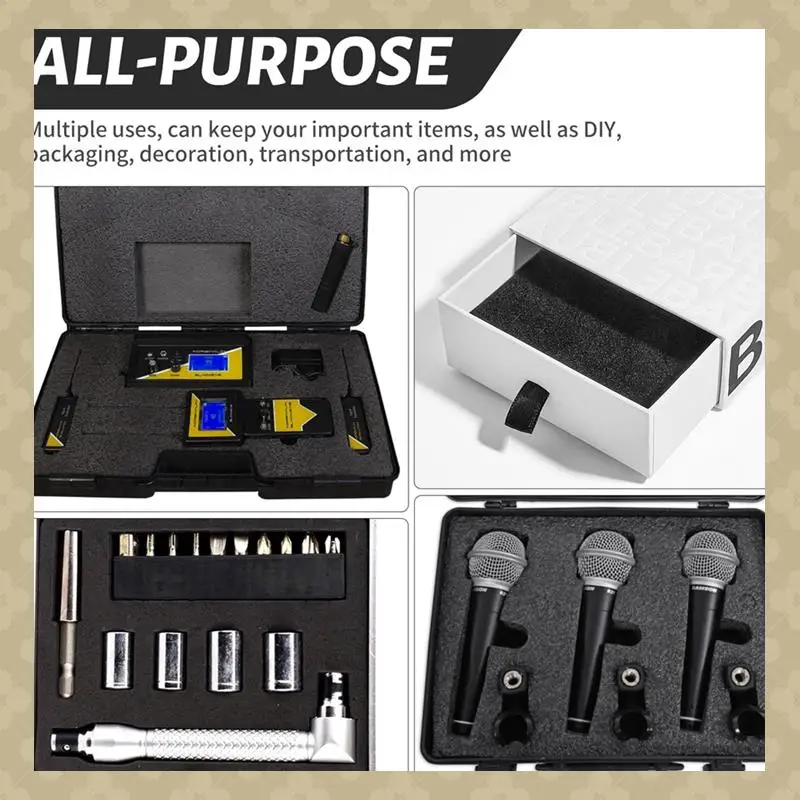 

AB45 Polyurethane Foam Board,40 X 30 X 2.5Cm Cuttable Foam Insert For Toolbox, Camera, Shockproof Cushioning
