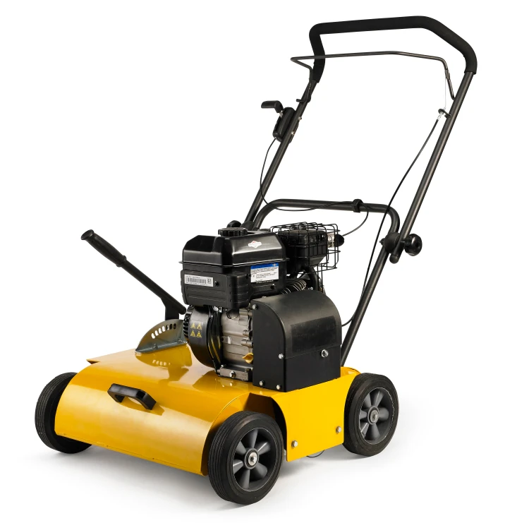 สภาพใหม่ Hand Push Lawn Scarifier Scarifying Machine เครื่องมือทําสวน