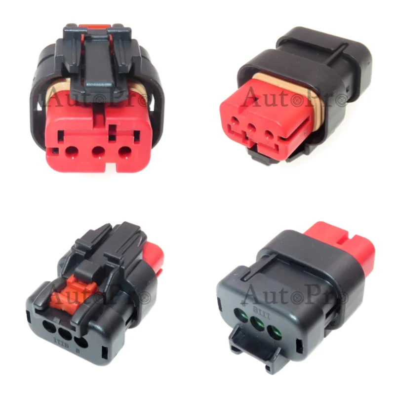 

1 Set 3 Hole AC Assembly Car Nozzle Sensors Waterproof Plug 776429-1 776523-1 Excavator Camshaft Sensor Cable Socket with Wires