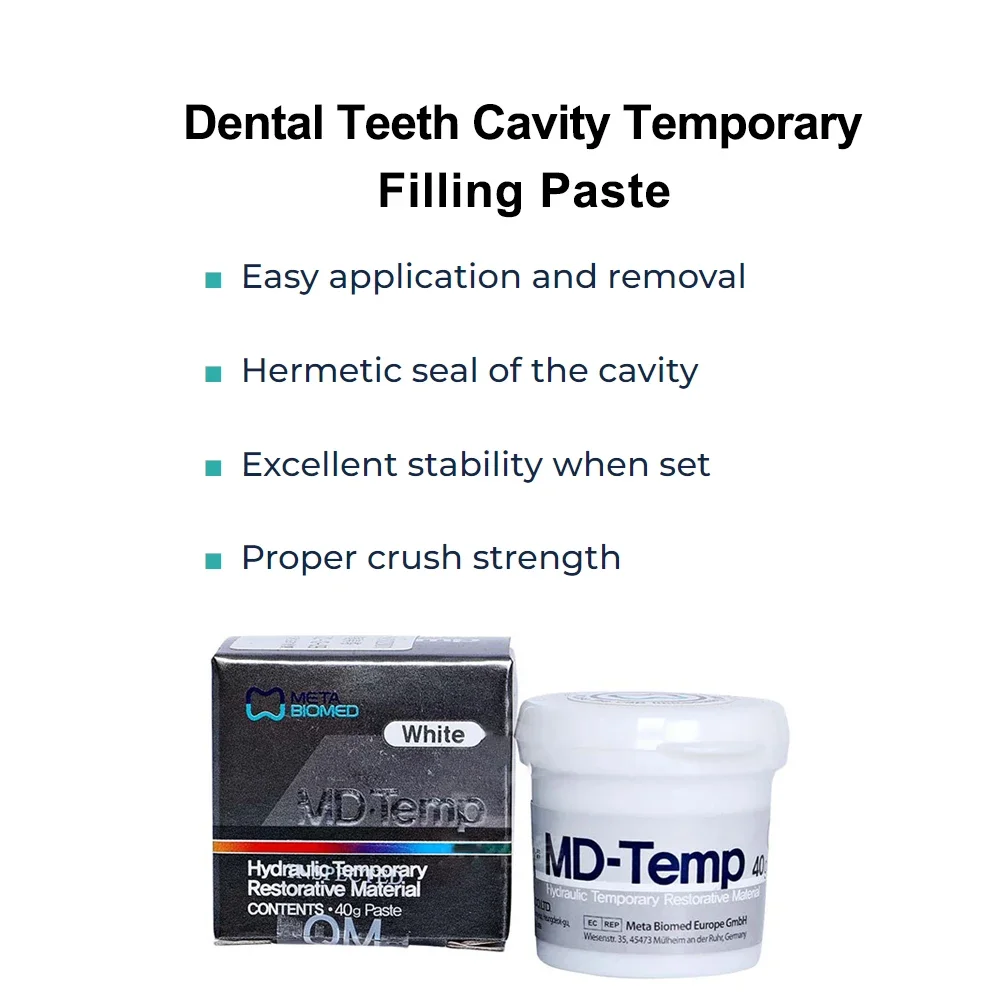 Immagine 3: Meta Materiale di riempimento temporaneo dentale, pasta sigillante temporanea idraulica, materiale di riempimento stabile per temperatura e pressione MD