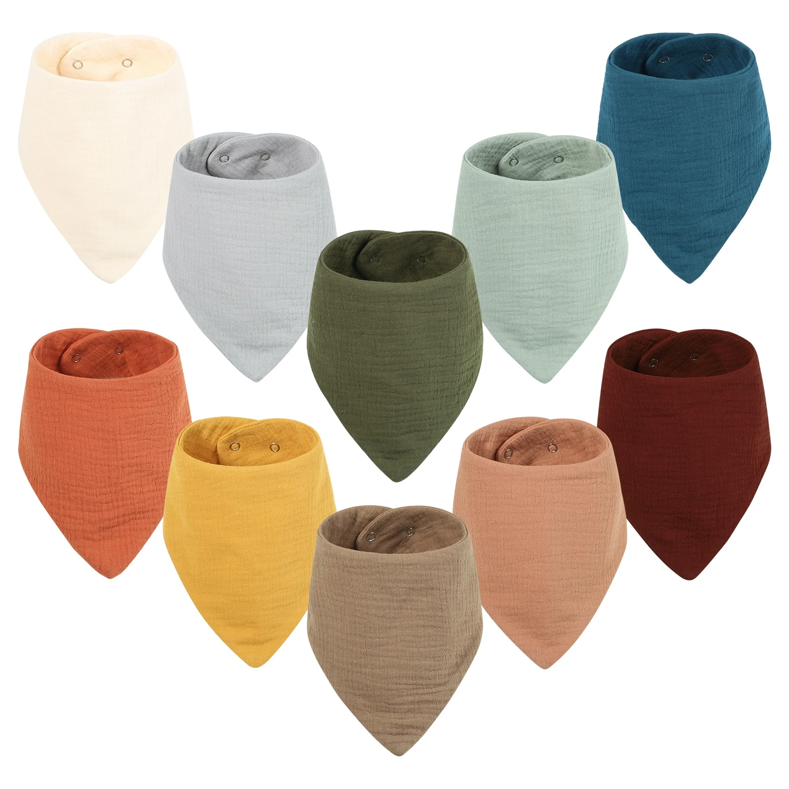 1pcs Baby Bibs Baby Bandana Drool Bibs 100% Cotton for Unise
