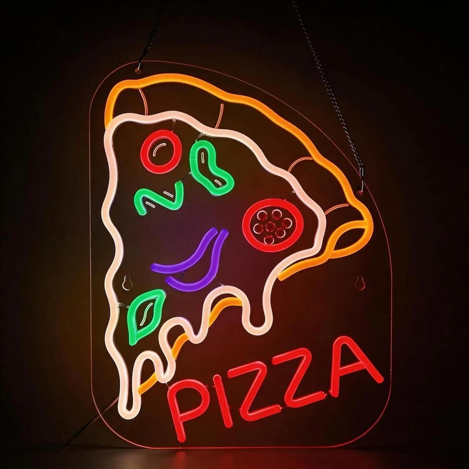 

Pizza Neon Sign Dimmable LED Lights for Pizza Shop Restaurant Shop Food Luncheonette Truck Party Gifts Business Led Signs