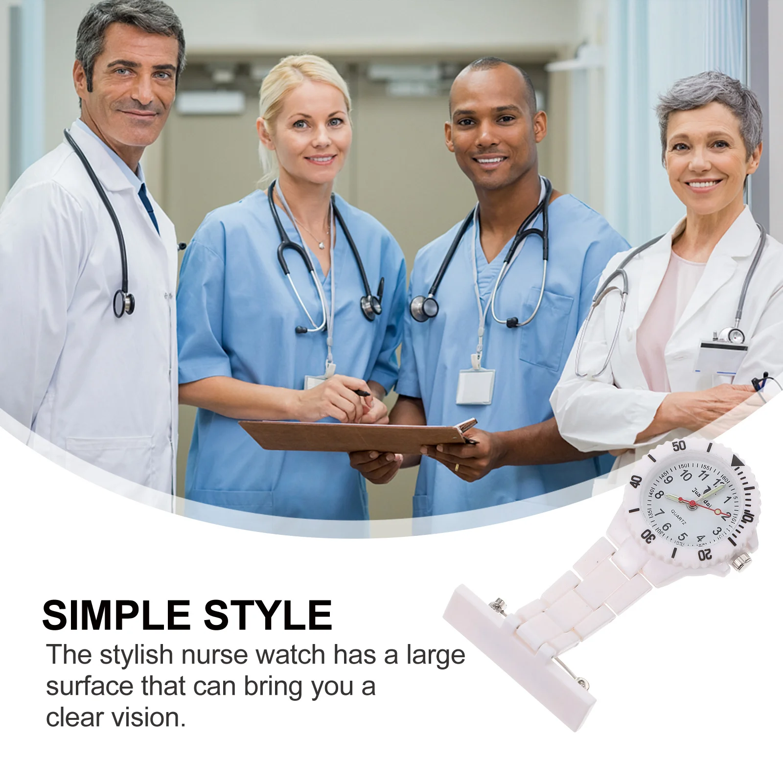 1 قطعة جيب ممرضة سيليكون الطلب الكبير دائم مشرق اللون سهلة الحمل المحمولة سبيكة للنساء التمريض الطلاب الأطباء ممرضة فوب