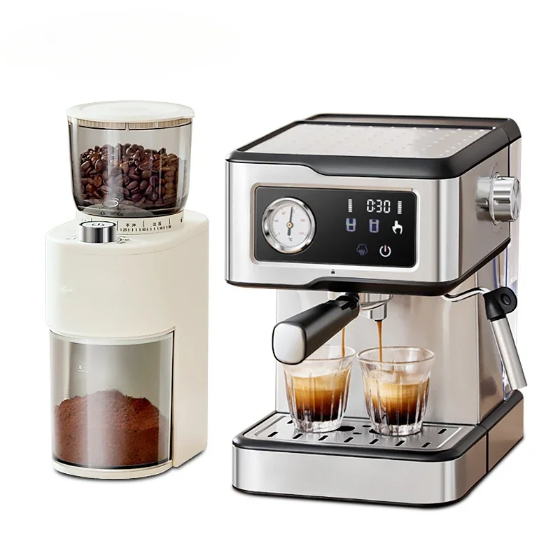 Semi-automatic coffee machine Italian pump pressure household small milk foam all-in-one machine 20bar cross-border spot