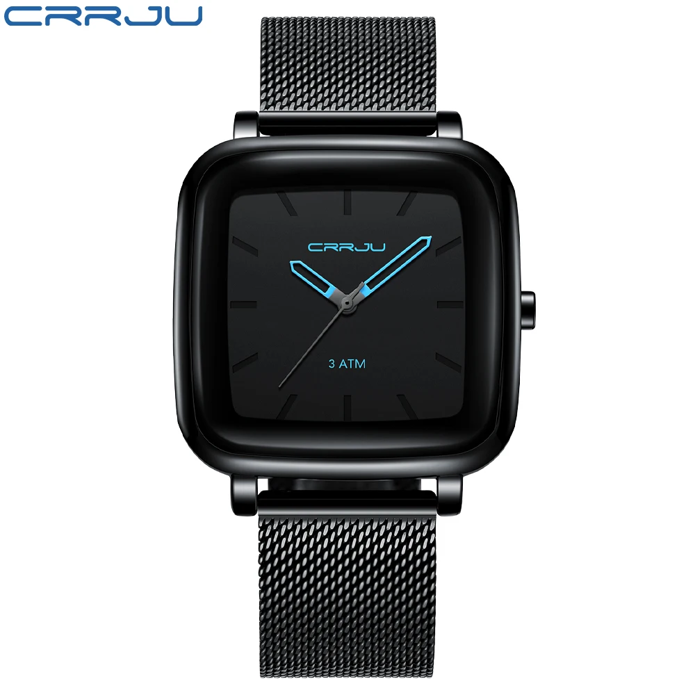 CRRJU 2022 Men Watch Top Luxury Brand Quartz Mens Watches Business Reloj Hombre Sport Wristwatch Man Relogio Masculino