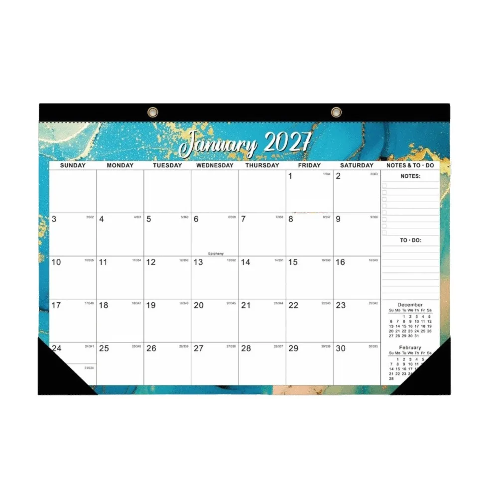18 Months 2027 Wall Calendar Daily Planning January 2027- June 2028 Monthly Schedule Planner Colorful Waterproof Cover