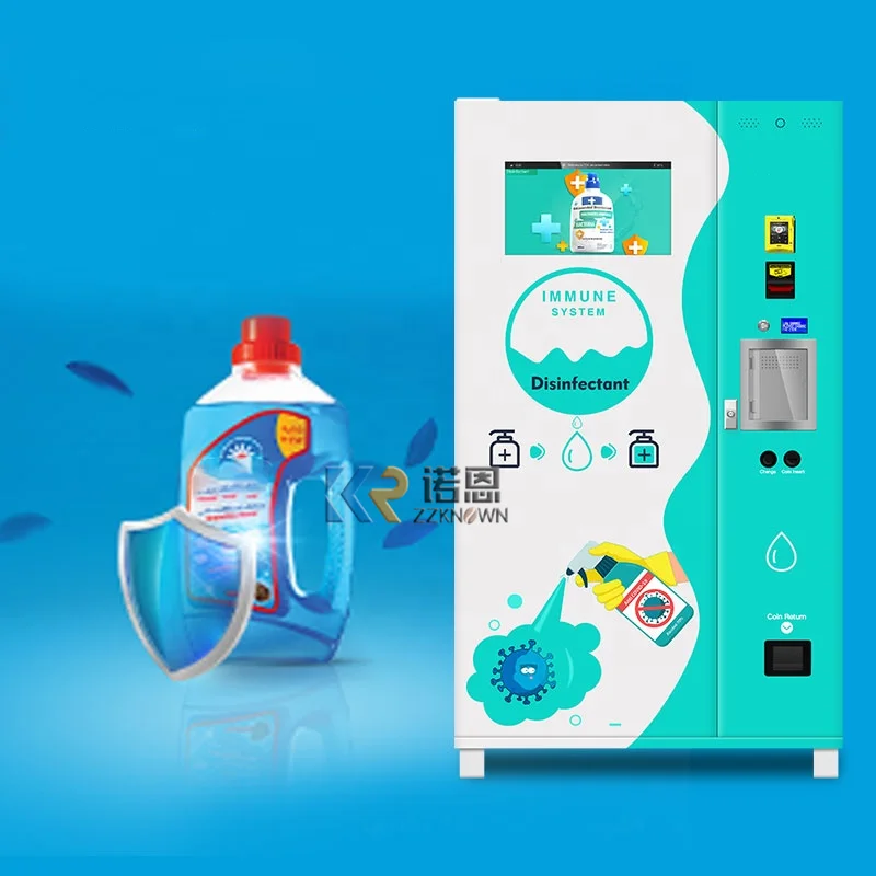 24 Hours Service Touch Screen Custom Combo Vending Machines Automatic Laundry Liquid Detergent Vending Machine for Sale