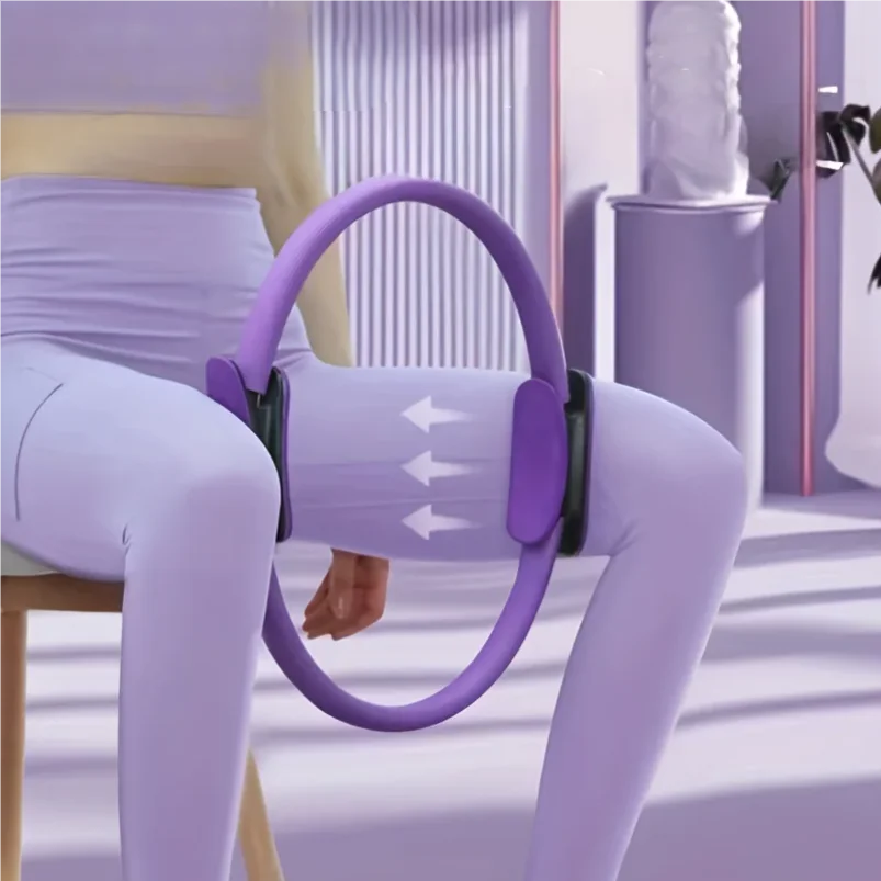 

Yoga Assisted Pilates Circle Pelvic Floor Muscle Trainer for Beautiful Legs, Hips, Elastic Fitness Resistance Ring