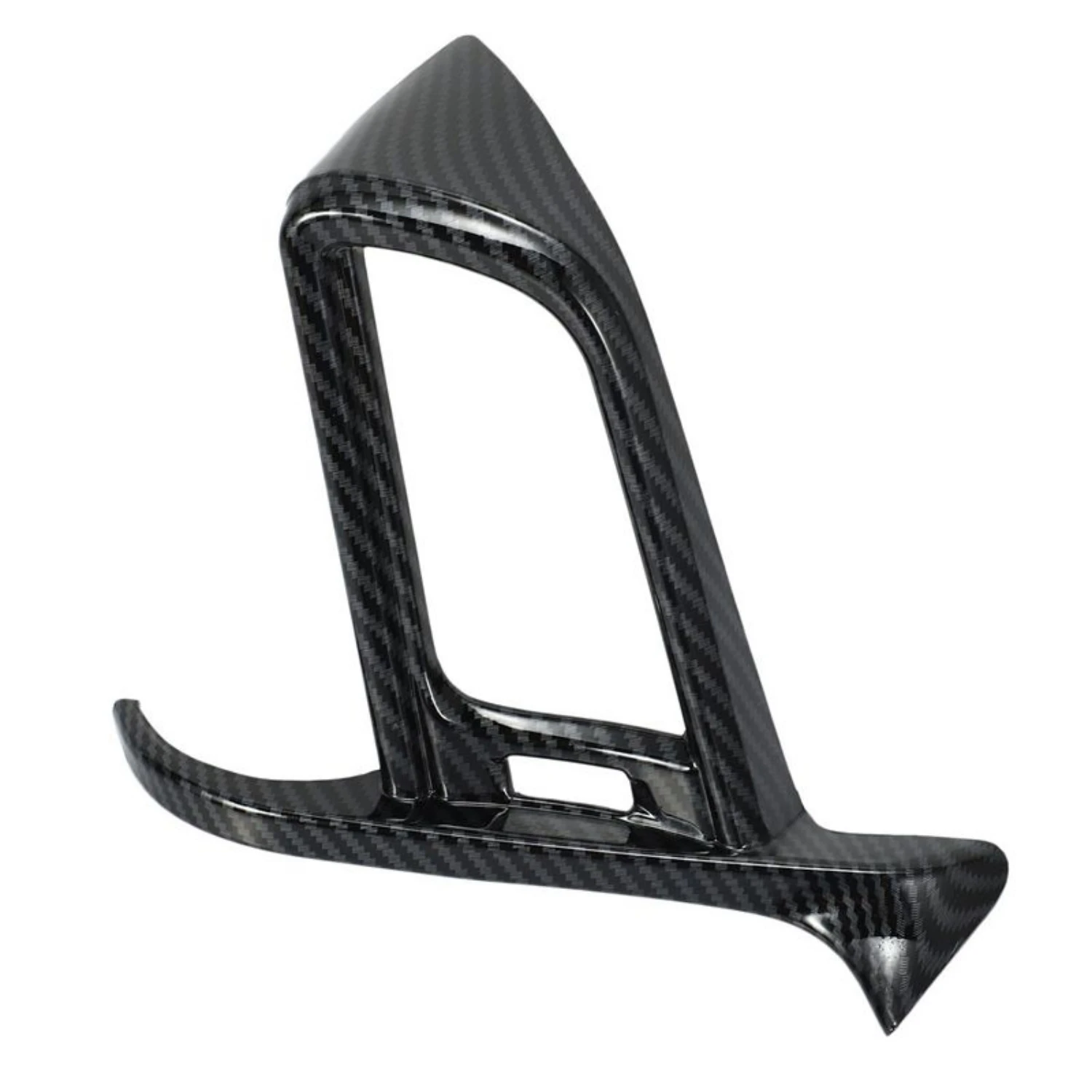 ABS Carbon Fiber Interior Dashboard Left Air AC Outlet Vent Cover Frame Trim for Toyota Camry