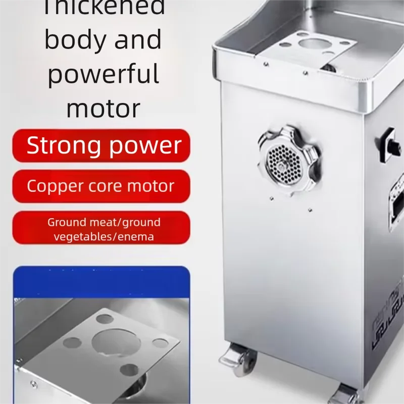 Multi-Function Commercial Electric Meat Grinder, Industrial Meat Mincer with Sausage Stuffer Attachment