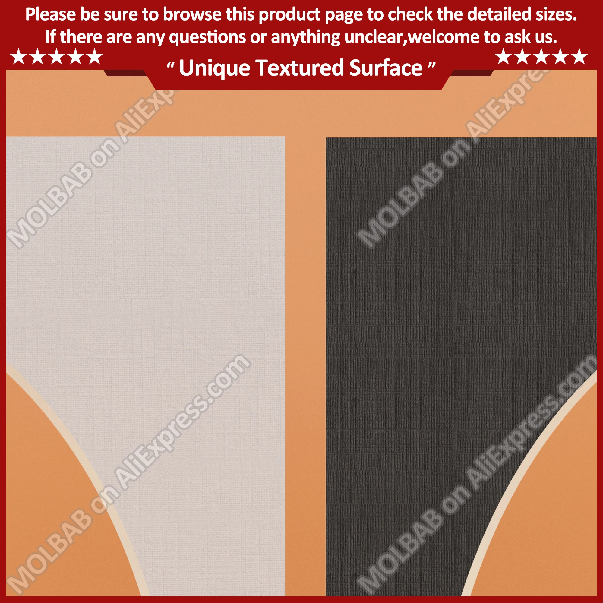 Oval Opening Photo Mats 5/6/7/8/10/16inch A4 White/Black Textured Surface Paperboard Mount Picture Frame Passe-Partout 12PCS/Lot - Image 4