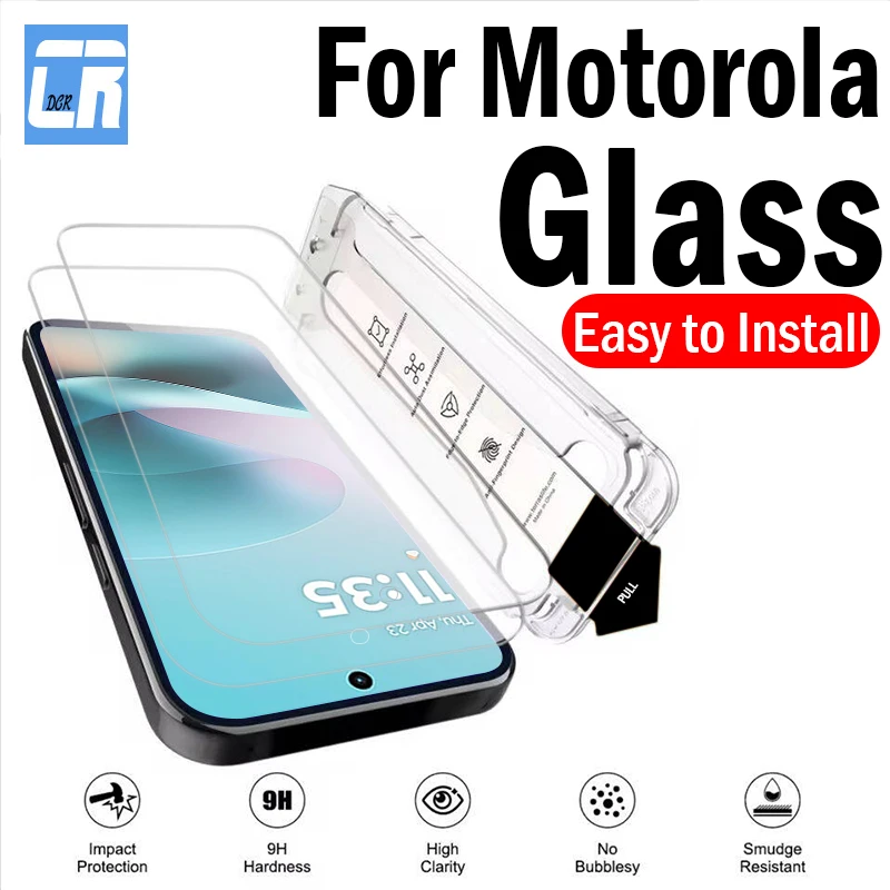 

1-3piece Easy Installation Dust-Free Screen Protector for Motorola Moto G67 G57 G86 G56 G06 G75 G35 G15 Power Tempered Glass