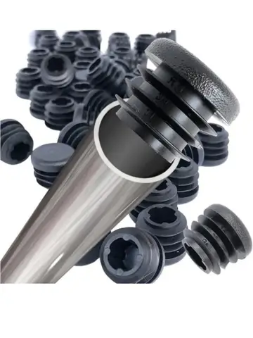 8 PCS Black Round Plastic Blanking End Cap Tube Pipe Inserts Plug Bung Insert Stopper For Chair Leg Pipe tapon tubo