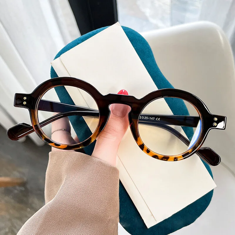 Men Anti Blue Light Reading Glasses Women Shopping Round Grade Prescription Progressive Computer Glasses TR-90