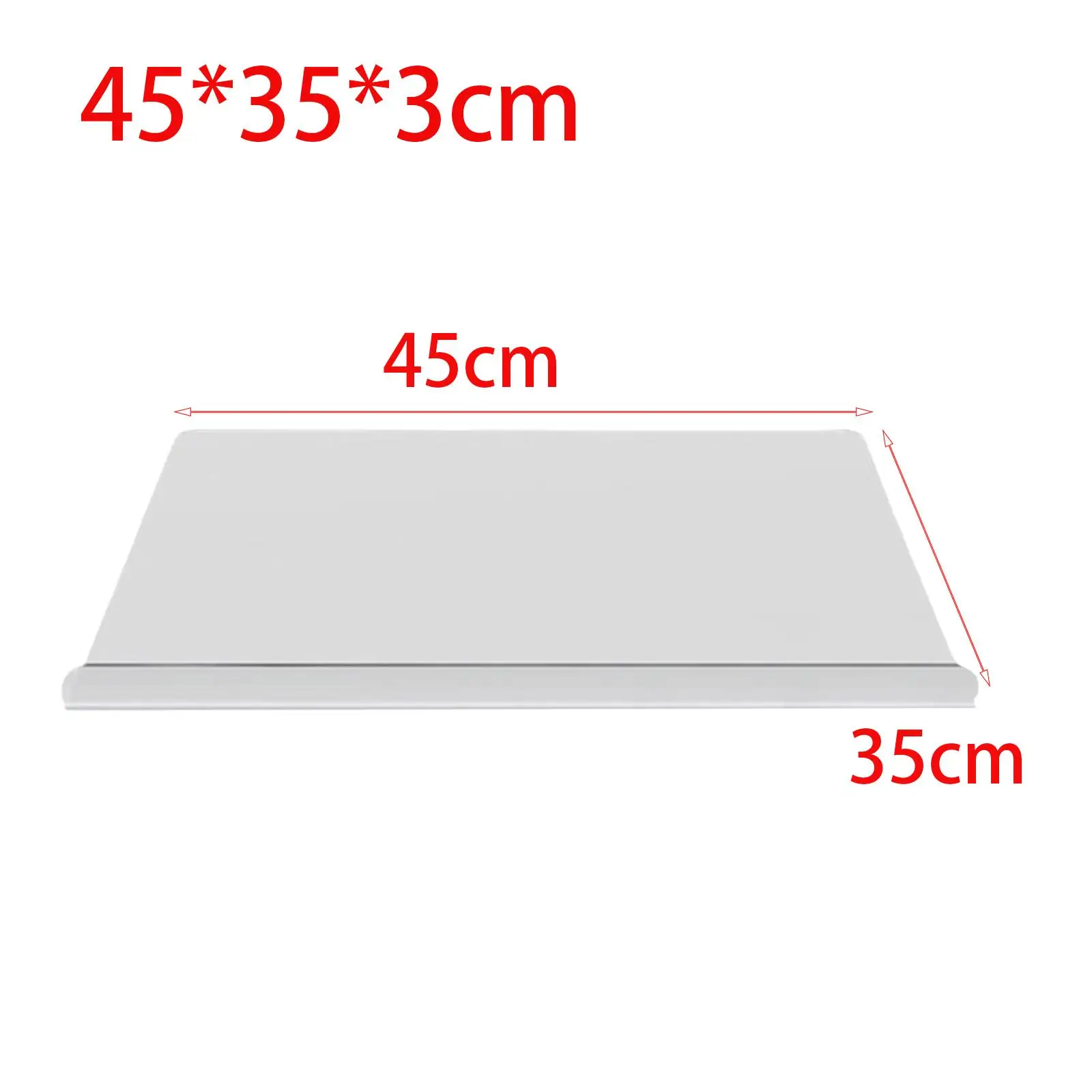 Acrylic Cutting Board Pizza Biscuits Board Chopping Board Transparent Cutting Board for Veggies Bread Dessert Meat Breakfast