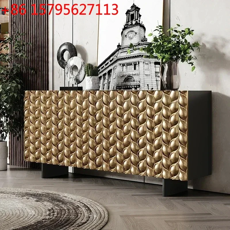 

Italian light luxury dining side cabinet, post-modern storage storage, entrance cabinet, bedroom solid wood high-end TV cabinet