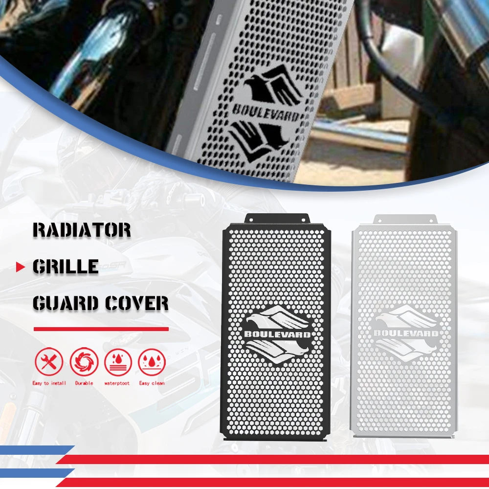 Vl 800 motocicleta cnc grade de radiador grill guarda capa protetor para suzuki boulevard c50 m50 vz800 intruder m800 vl800 volusia