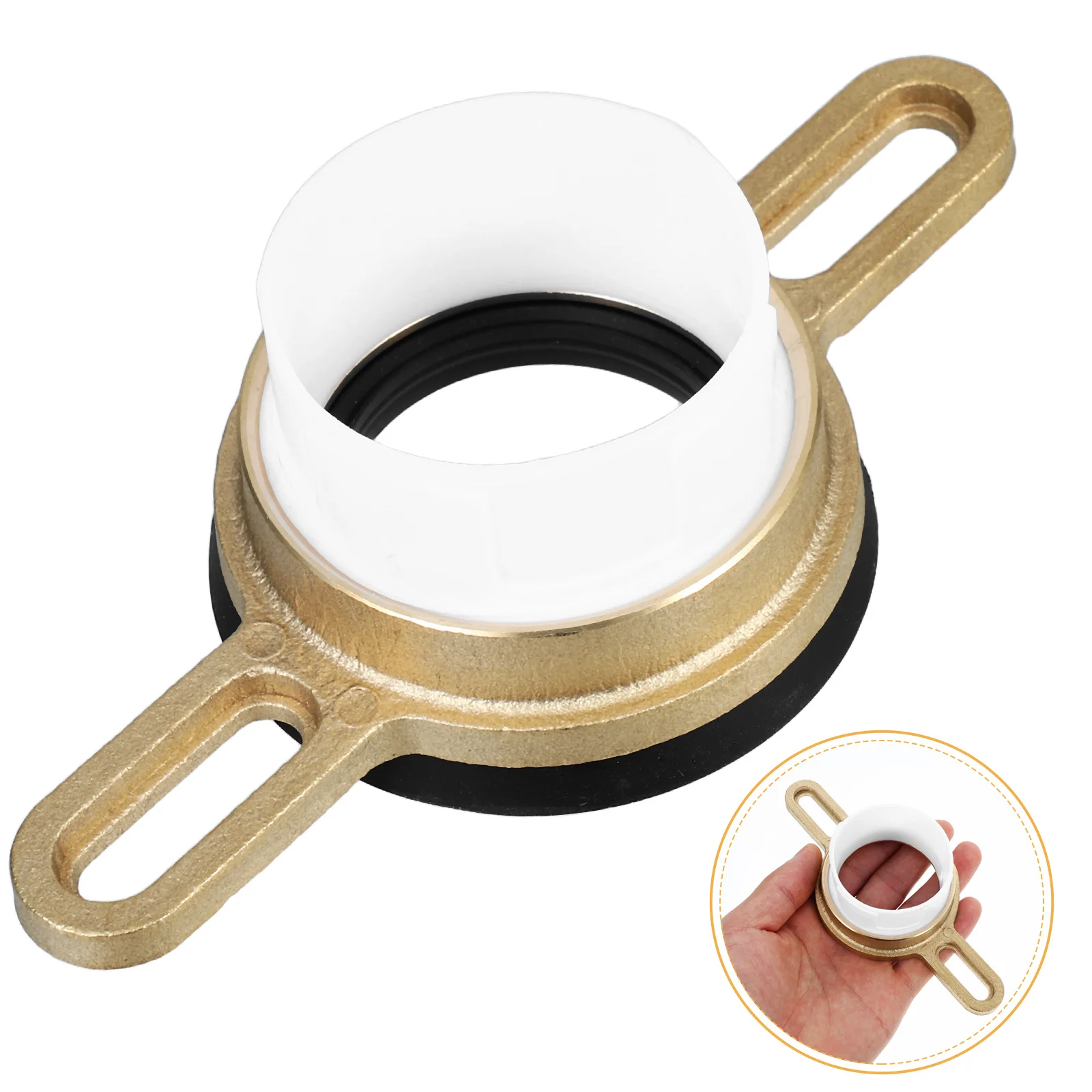 

1Set Urinal Installation Flange Kit Wall Gasket Replacement Repair Accessories Connector Toilet Flange Set Urinal Wall Gasket