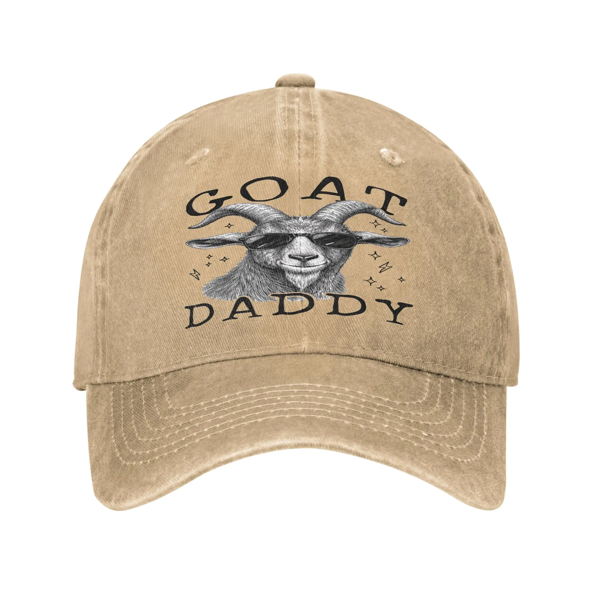 Goat Daddy Best Dad Ever Cap  Crazy Baseball Cap Hats Visor Protection Snapback Cotton tops gorras