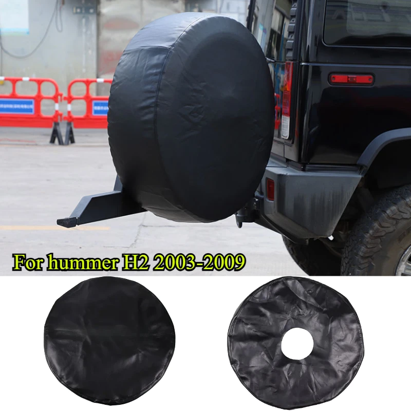 

For Hummer H2 2003-2009 Leather Cover PVC Leather Waterproof Vehicle Spare Tire Covers Case Protector Dustproof Case Car cover