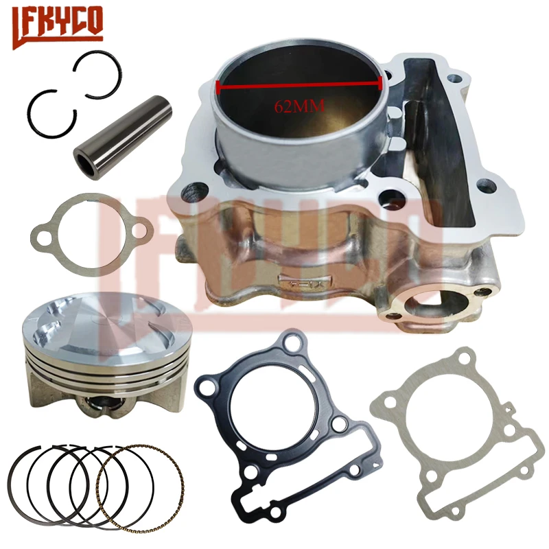 Scooter N-MAX 62mm Bore Racing Cylinder Kit for Yamaha NMAX N Max Nmax 155 Aerox TRICITY R15 NVX 155cc To 183cc Piston Ring Tool