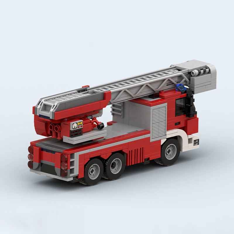 Popular City Series MOC Bricks Fire Ladder Truck 531pcs Building Block Model Kits DIY Assembling Display Toys Kid Christmas Gift