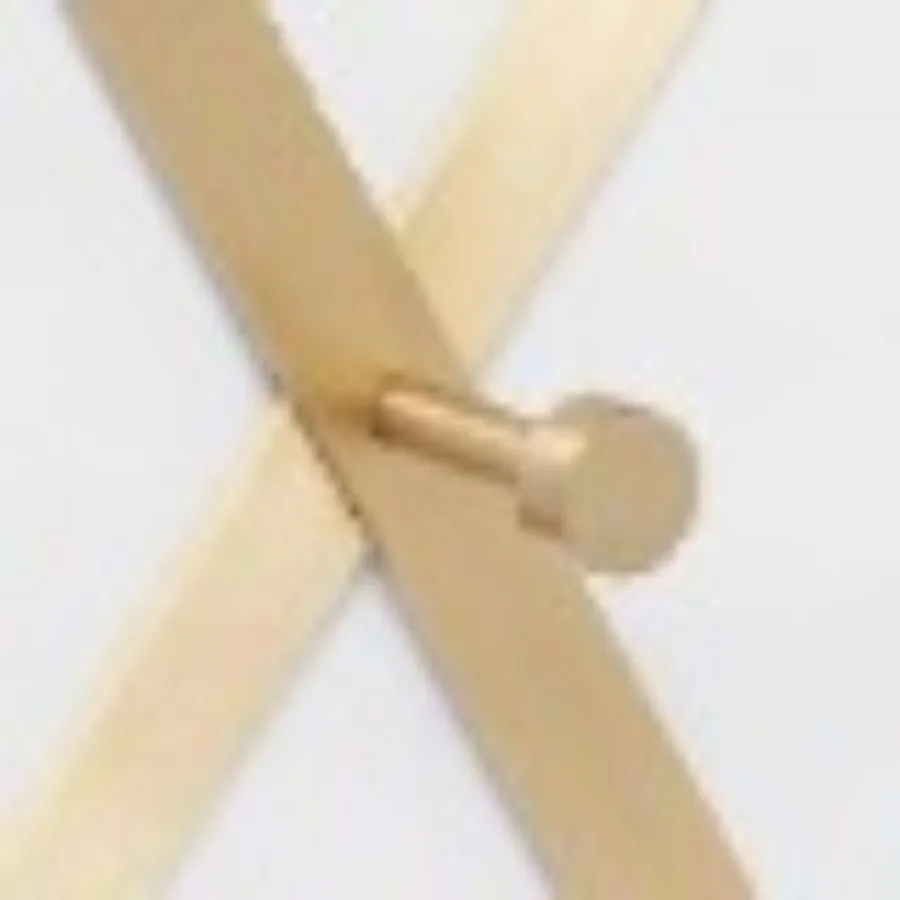 Goldschiene mit 10 Haken: dekoratives Hakenregal zur Wandmontage, lackiertes Aluminium, 38,1 cm lang