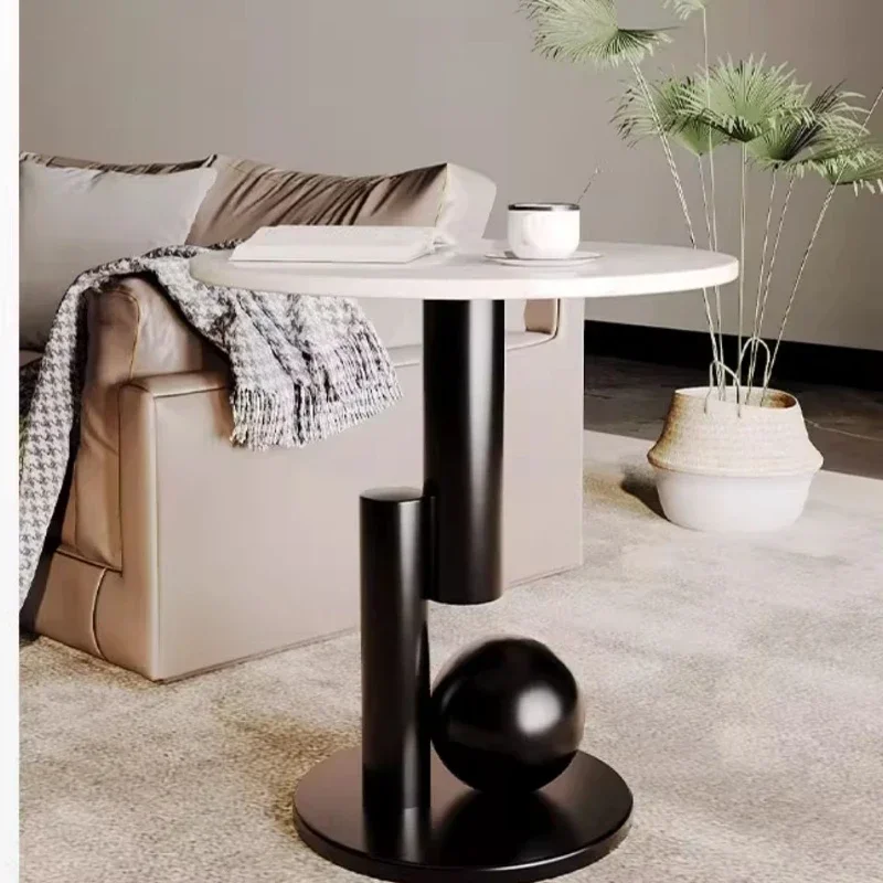 French Side Table Rock Slab Coffee Table, Sofa Corner Table, Living Room and Balcony