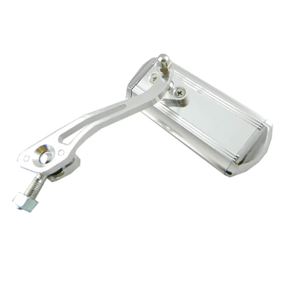 

Blast-Resistant Bike Handlebar Mirror 360 Degree Rotatable Super Clear Wide Angle Fully Adjustable Lightweight Silver Cycle