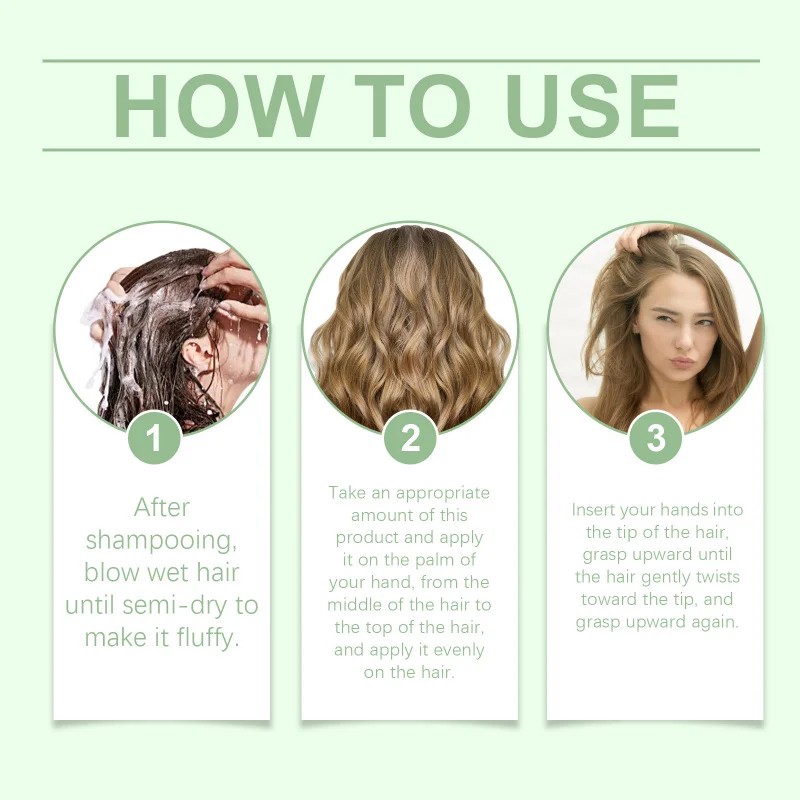 Picture 7: Long-Lasting Curly Styling Cream - Boost Volume Natural Curls Add Shine Elasticity Deep Nourish Prevent Dryness Easy Styling