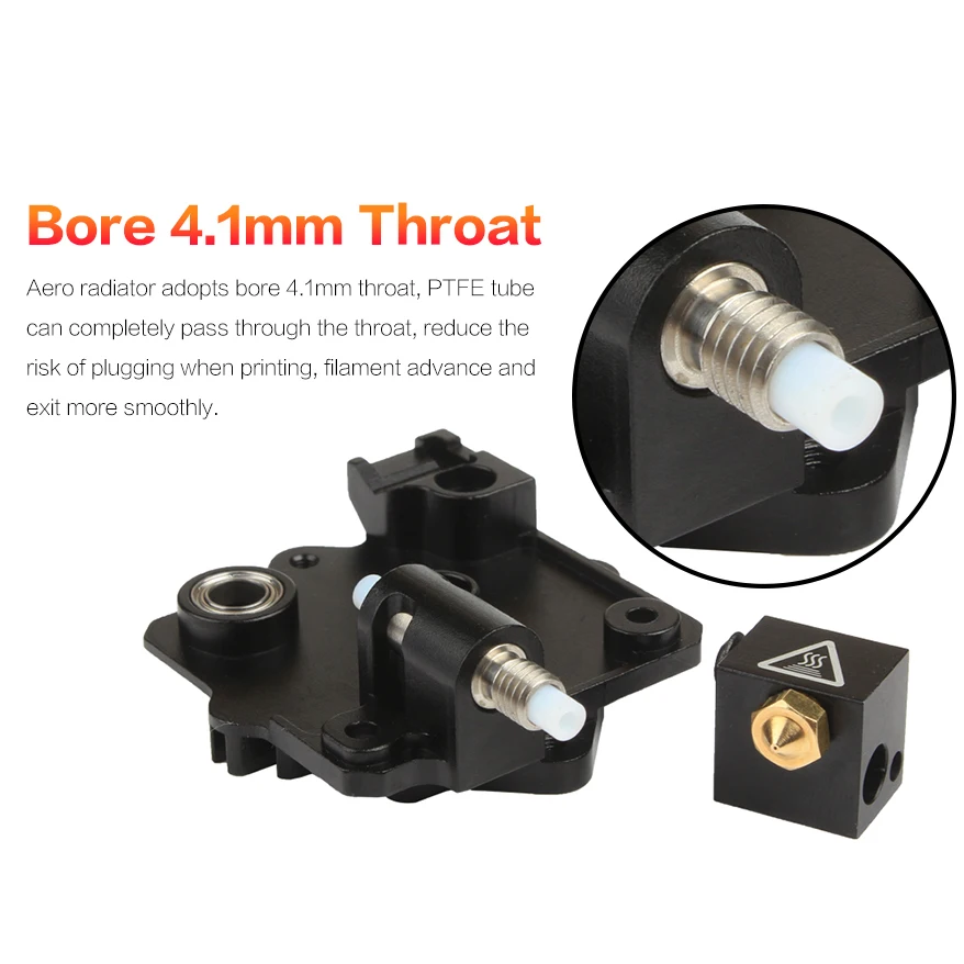 XCR3D piezas de impresora Titan Aero, disipador térmico de aluminio, bloque de refrigeración V6, extrusora titan de corto alcance, radiador de