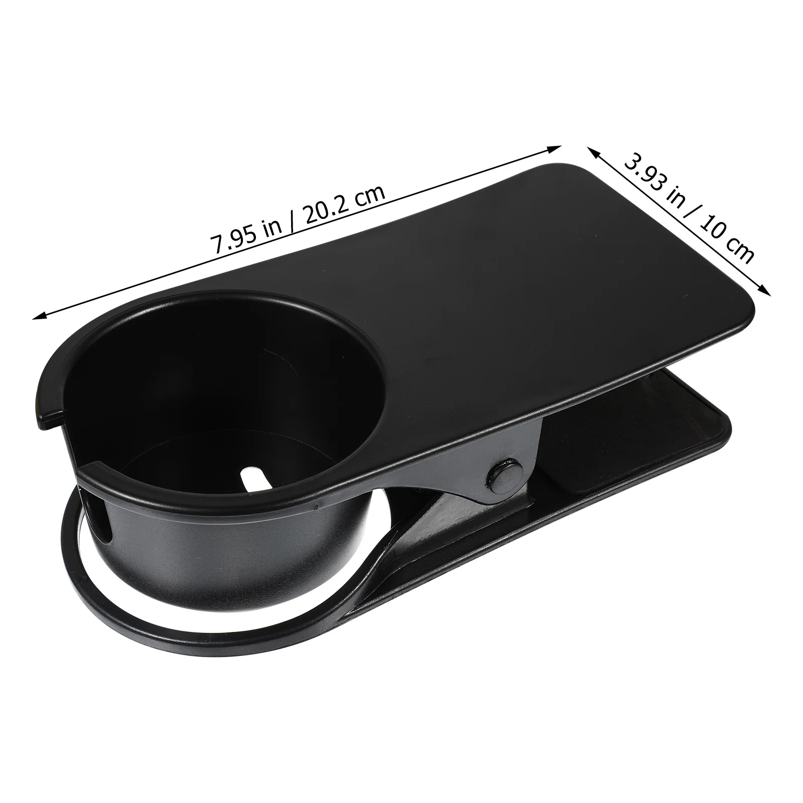 Portabicchieri Clip Organizzatore laterale da scrivania Facile installazione Senza trapano Home Office Car 1 pezzo Portabicchieri Clip da tavolo Portabottiglie