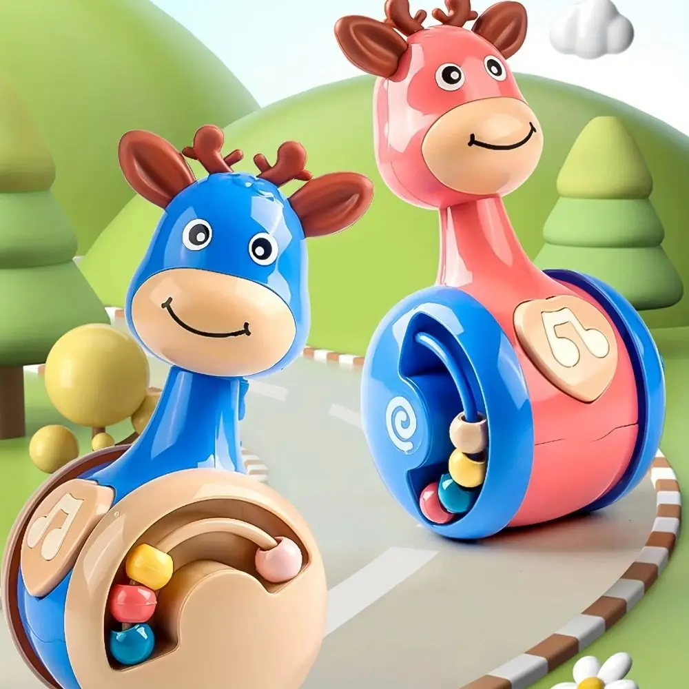 

Creative Fawn Sliding Tumbler Toy Cartoon Musical Children's Tumbler Rattle Interactive Early Education