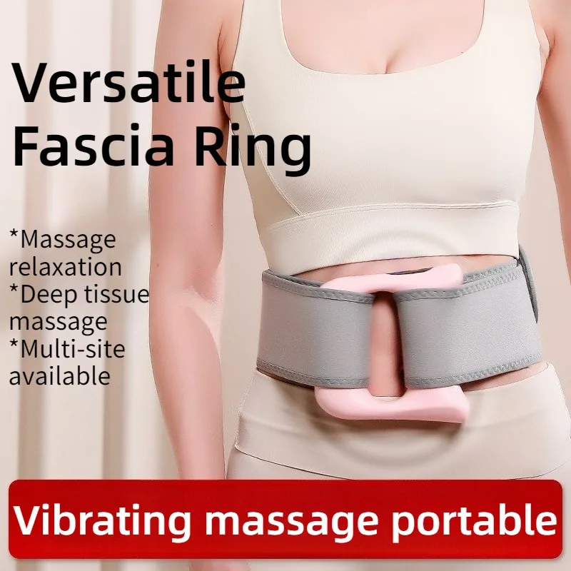 Multifunctional Fascia Ring Massager Compact Portable High Frequency Powerful Vibrating Ring Professional Muscle Massage Machine