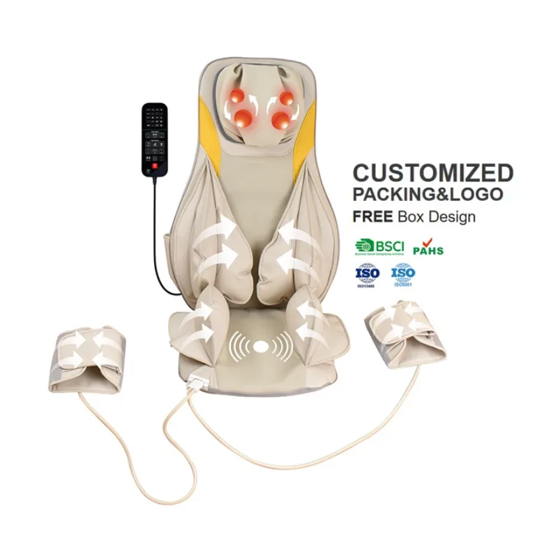 

Прямые продажи инфракрасного шиацу, разминающий поясничный массажер для спины, расслабляющая массажная подушка для талии