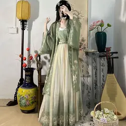 Women Hanfu Dress Traditional Chinese Cloth Outfit Ancient Folk Dance Stage Costumes Oriental Fairy Princess Cosplay