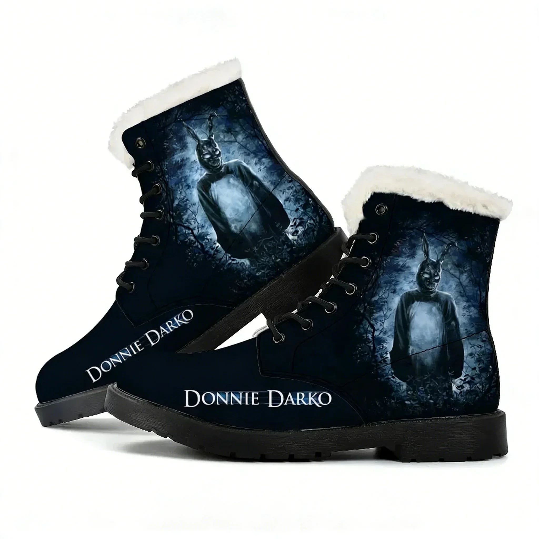 

Donnie Darko Plush Boots Mens Womens Teenager Shoes Casual Boot Outdoor Light High Quality Print on Demand Customize Shoes