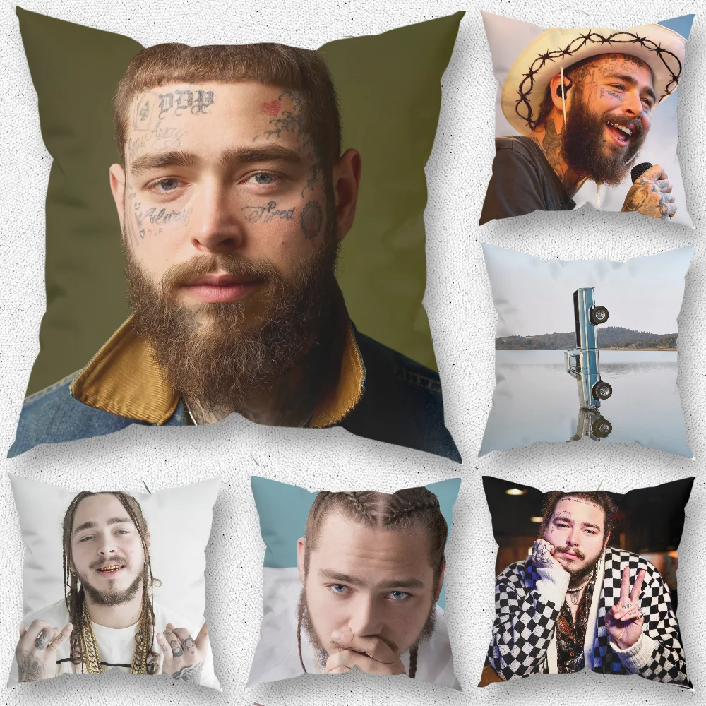 

Post Malone F-1 Trillion Pillow Case For Home Bedroom Room Decoration Living Room Sofa Cushion Cover Suitable