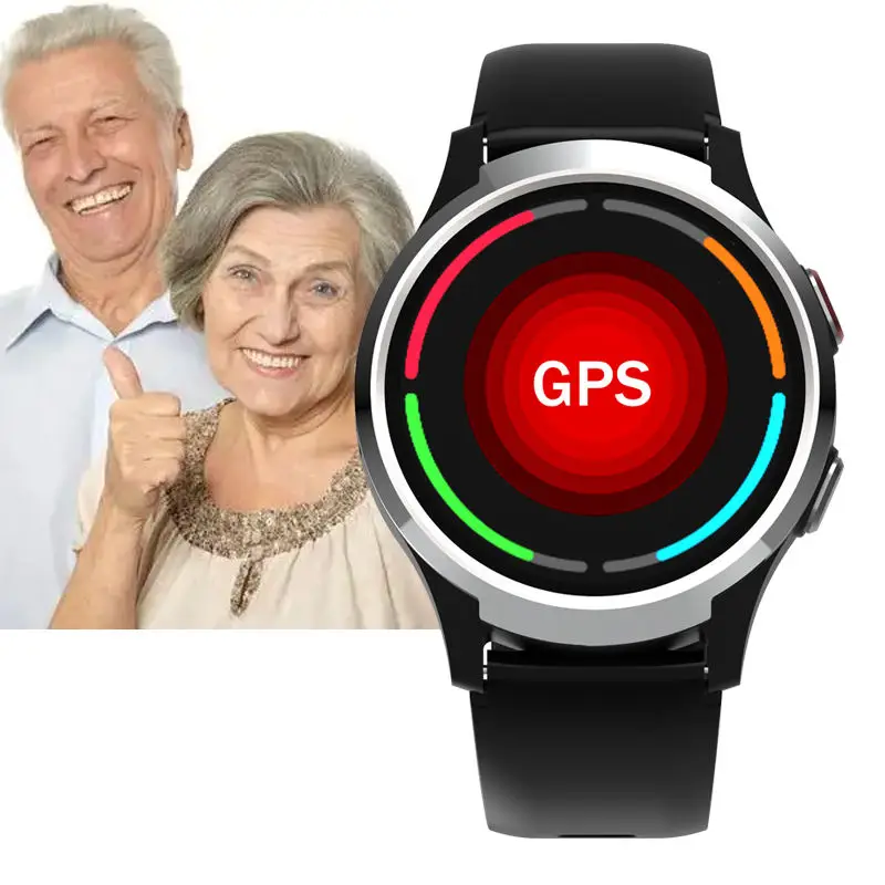 Medical Smartwatch 4g Gps Tracker For Sos Android Blood Pressure Watch Elderly Emergency Heart Rate Monitor Watch