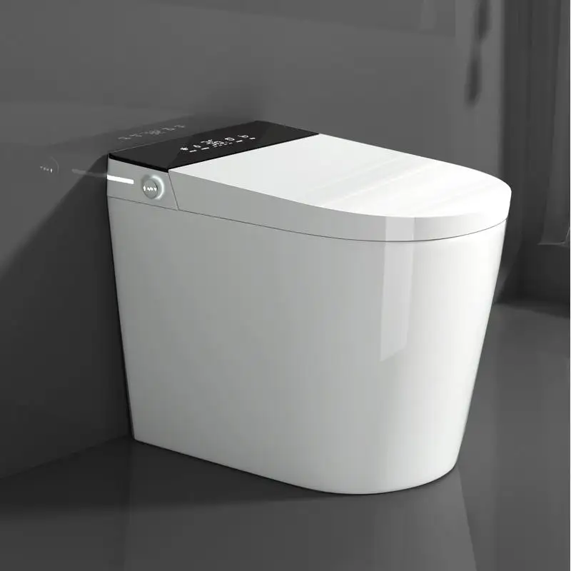 

Compact Smart Toilet with Built-in Bidet Seat, Tankless Design 23.25" Depth, Auto Open & Flush, Heated Seat, Instant Warm Air