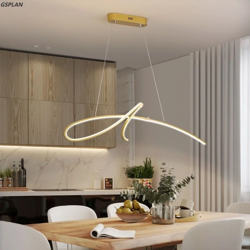 Modern LED Chandelier For Living Room Dining Room Kitchen Home Lighting Hanging Chandelier Lighting Pendant Indoor Lamps Black