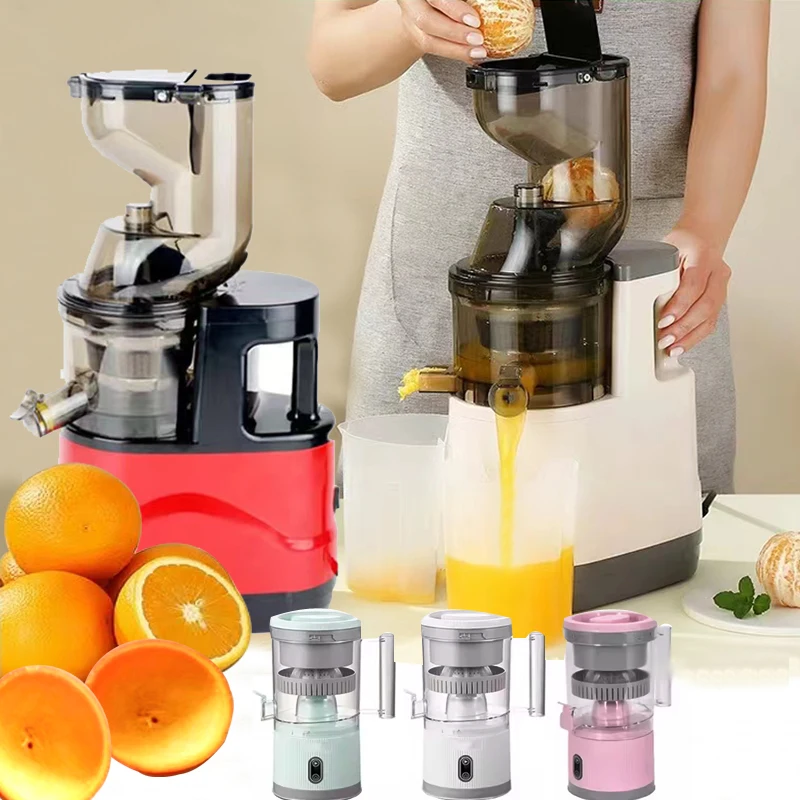 

Classic Big Mouth Masticating Wireless Slow Juicer Machine Fruit Extractor Blenders and Juicers