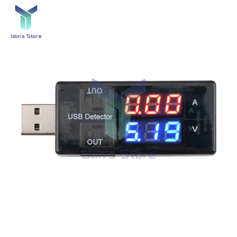 1/2Pcs USB Power Meter Phone Charging Power Detection Instrument Mobile Power Home Appliance Power Detection Dual USB Output