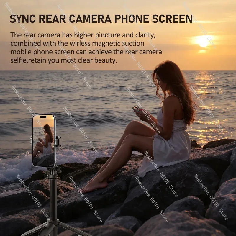 D11 screen projection selfie stick portable rear photo live broadcast floor tripod can be separated outdoor handheld stable