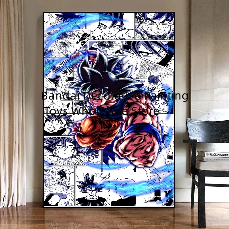 Pintura de lienzo de Anime para paredes, decoración de Goku de siete Dragon Ball, impresiones modulares, póster para dormitorio de niños, imagen para el hogar, regalos