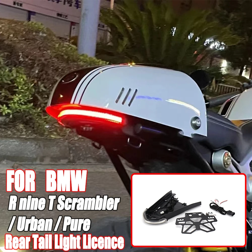 For BMW  R nine T Scrambler / Urban / Pure Motorcycle  Fender Eliminator Kit Scrambler Rear Tail Light Licence Plate Bracket