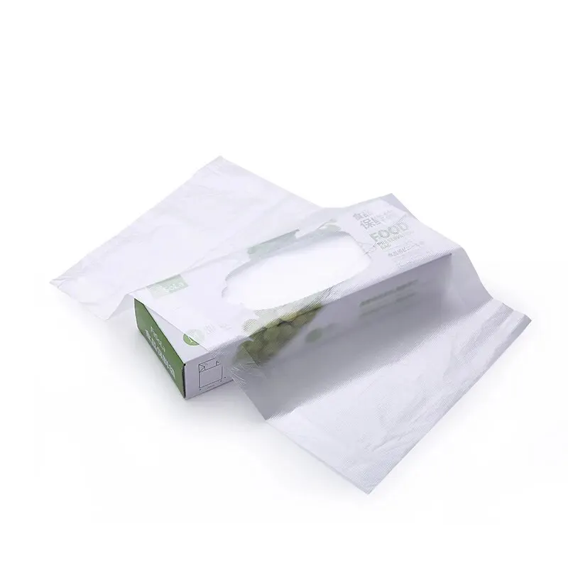 80 Pieces Disposable Food Storage Bags One-Time Preservative Home Use Package Bags, Refrigerator Disposable Plastic Bag