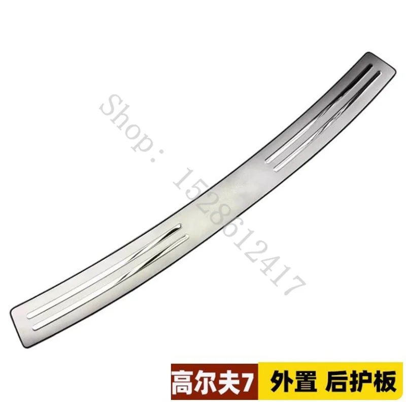 For VW Volkswagen Golf 6/Golf 7 2010~2020 Stainless Steel Door Rear Bumper Protector Sill Trunk Tread Plate Trim Car Accessories view 4