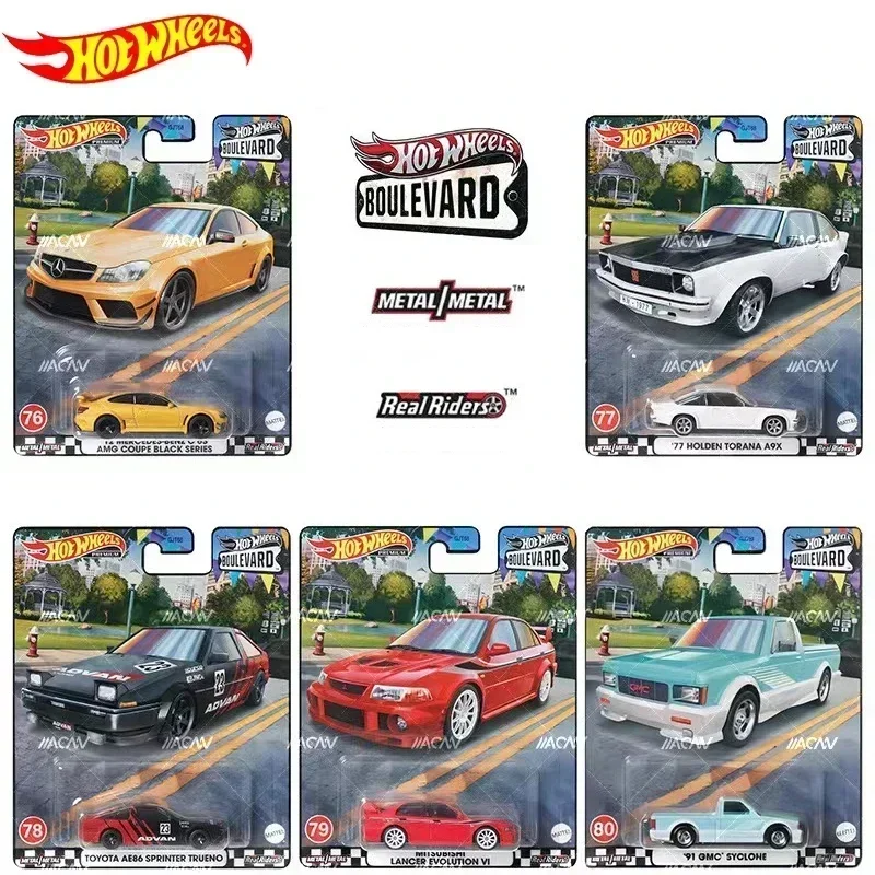 Original Hot Wheels Premium Car Boulevard Kids Toys for Boys Model Voiture 1/64 Diecast Holden Torana A9X Toyota Ford Collection