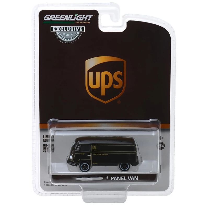 Автомобиль Greenlight 1/64 Proportion Bale в синем UPS, серия медицинских тележек, литая под давлением модель автомобиля из сплава, детский рождественский подарок